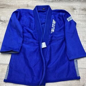 Elite Sports Gi Jacket Mens Medium Blue Brazilian Jiu‎ Jitsu Technical Fight